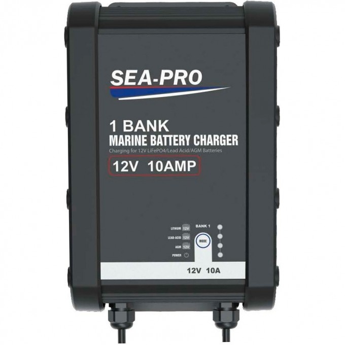 Зарядное устройство SEA-PRO 1х12В AGM, LEAD-ACID, LiFePo4 TE4-0333 Зарядное устройство SEA-PRO 1х12В AGM, LEAD-ACID, LiFePo4 TE4-0333