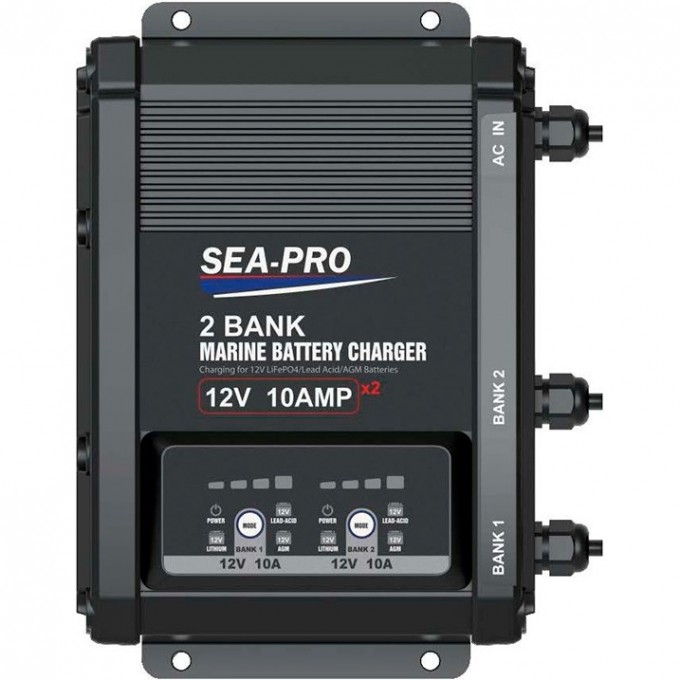 Зарядное устройство SEA-PRO 2х12В AGM/LEAD-ACID/LiFePo4 TE4-0325F Зарядное устройство SEA-PRO 2х12В AGM/LEAD-ACID/LiFePo4 TE4-0325F